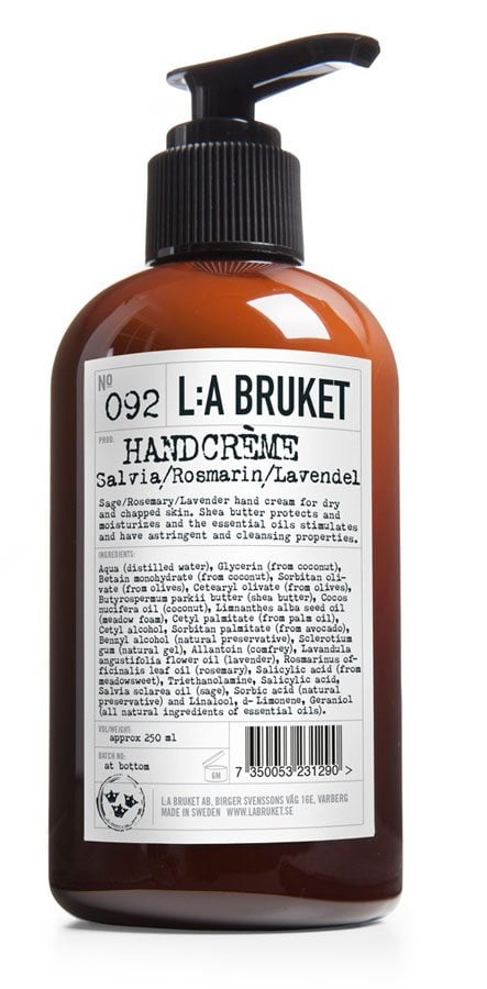 L:a BRUKET Handcréme salvia/rosmarin/lavendel 250 ml 092