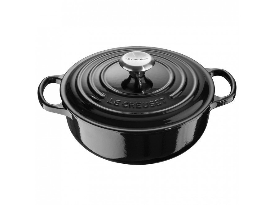 Le Creuset sauteuse 24 cm 3.4 lit svart