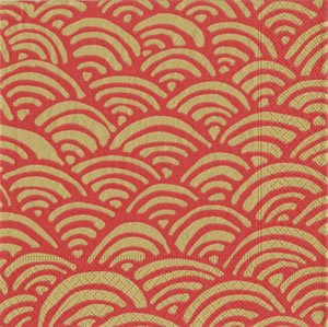 Caspari Servetter Lulus rainbow red