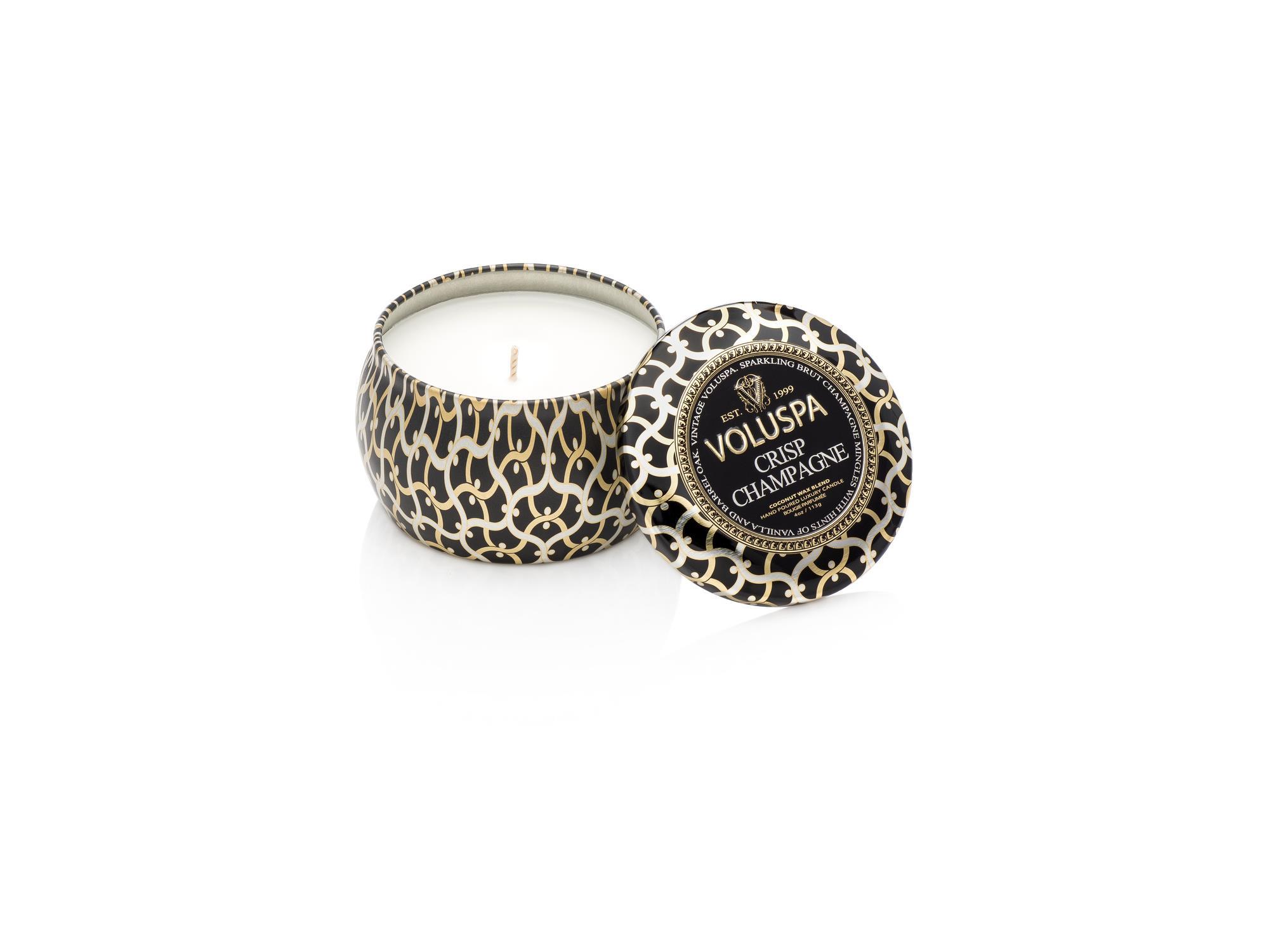 Voluspa Tin Candle Crisp Champagne