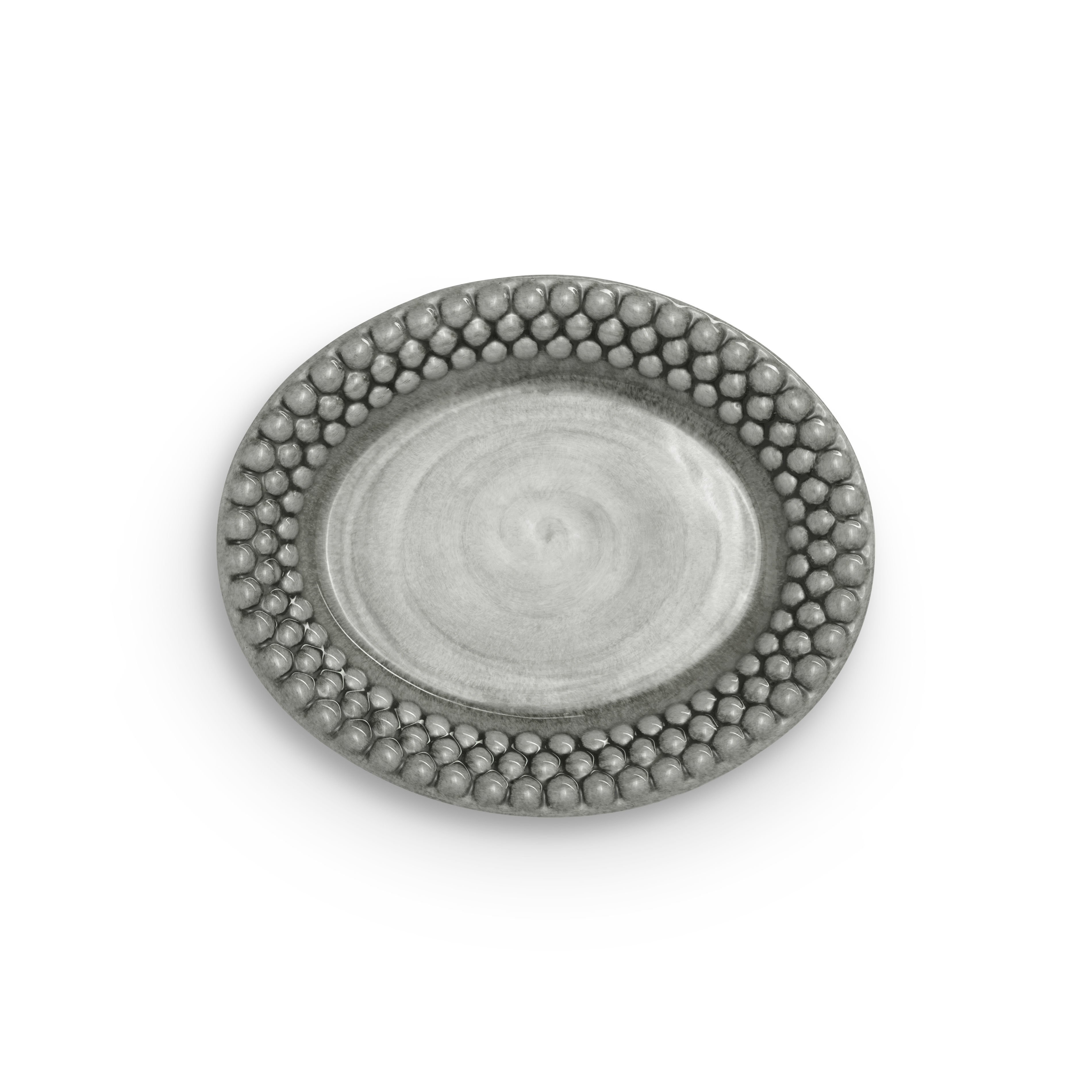 Mateus grå Bubbles oval tallrik 20 cm