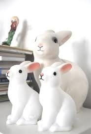 Kaninlampa Batteridriven Mini Vit