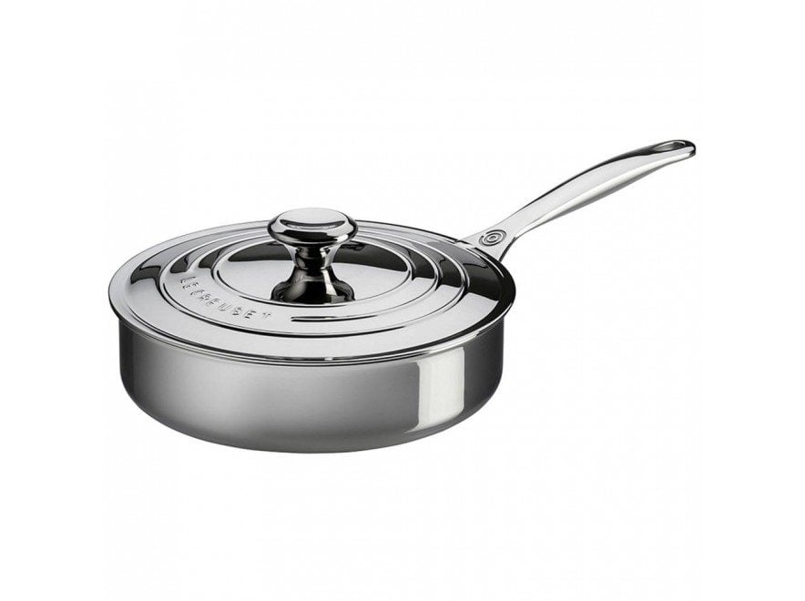 Le Creuset traktörpanna m/ lock 24 cm rostfritt stål