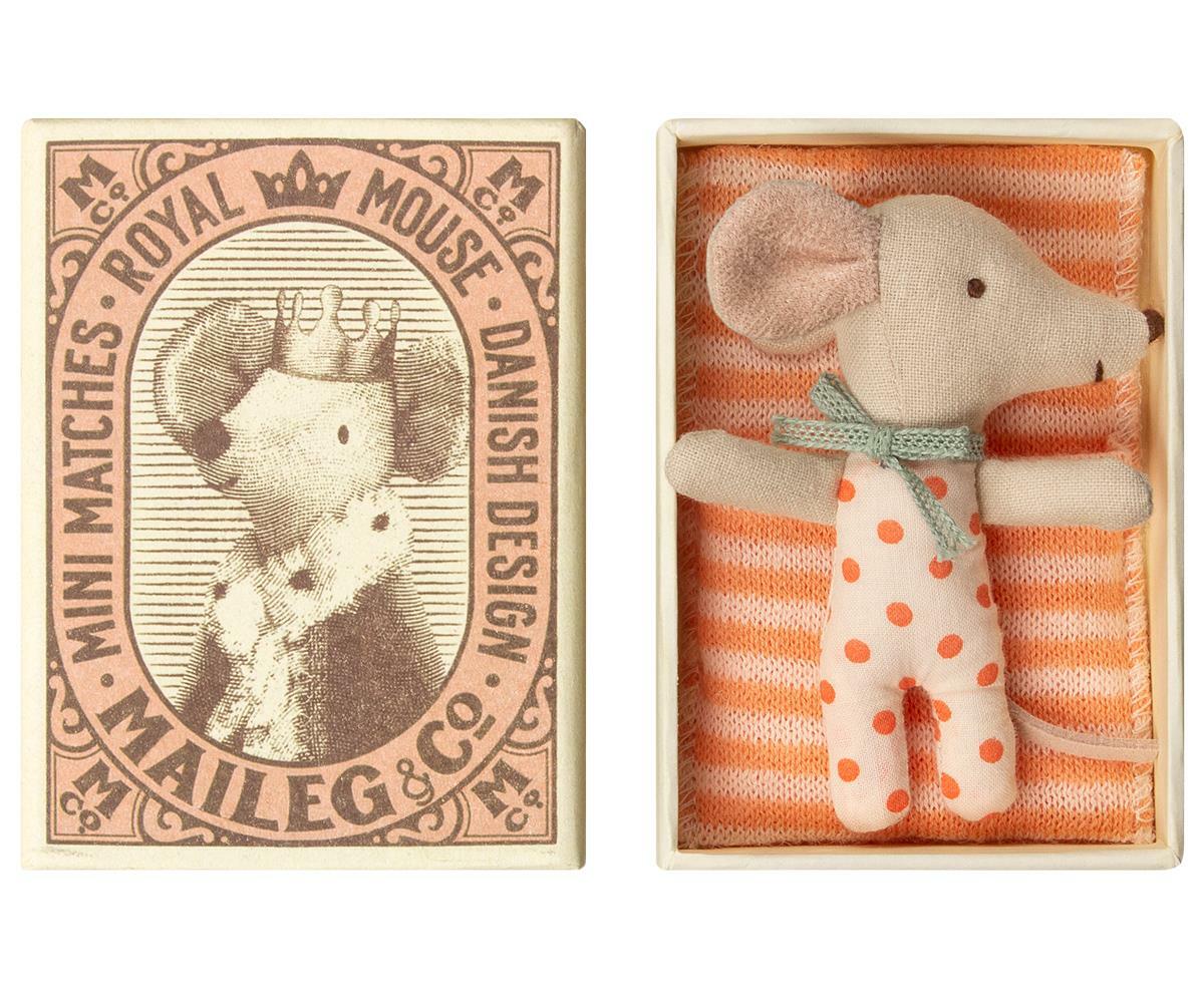 Maileg Baby mouse sleepy/wakey girl