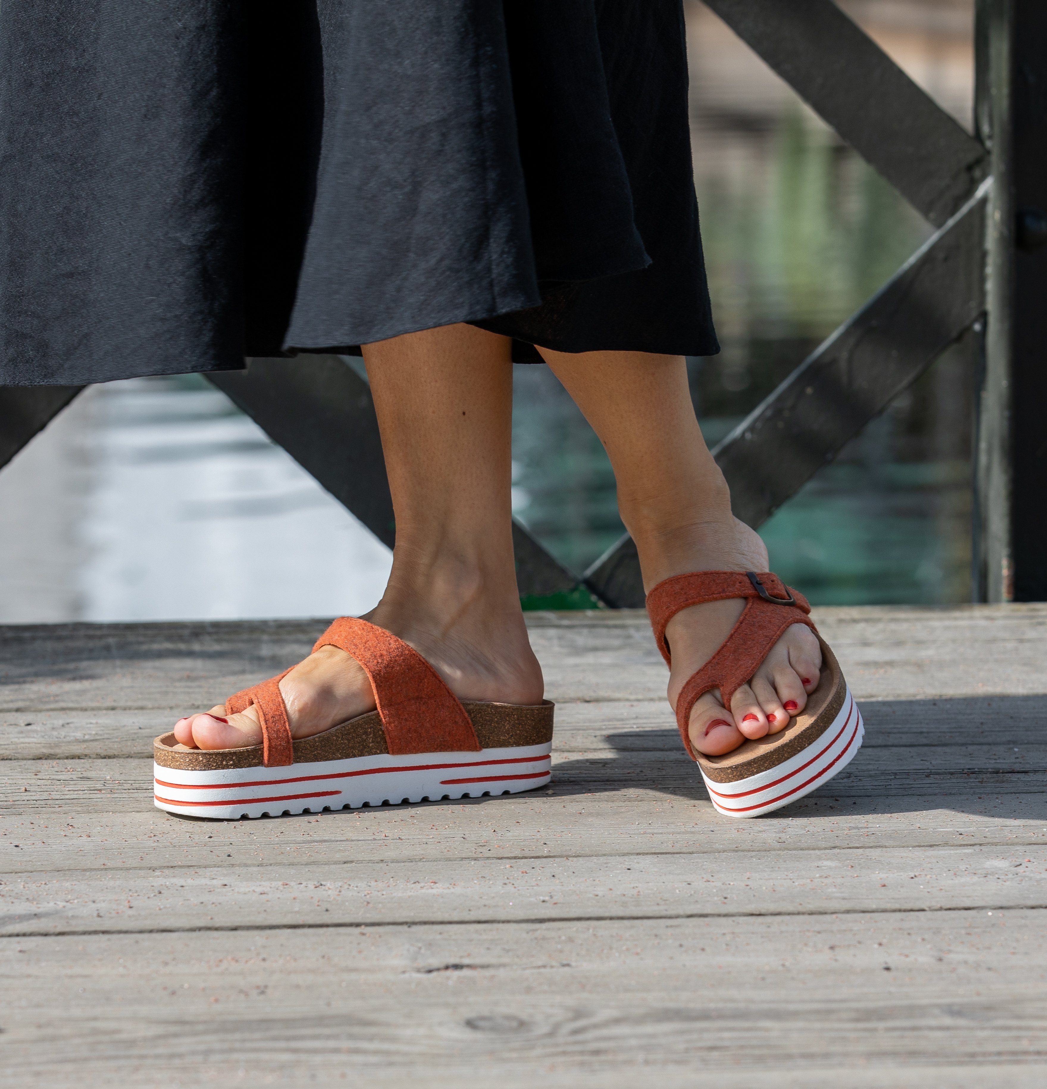 Shepherd Marinella sandal orange