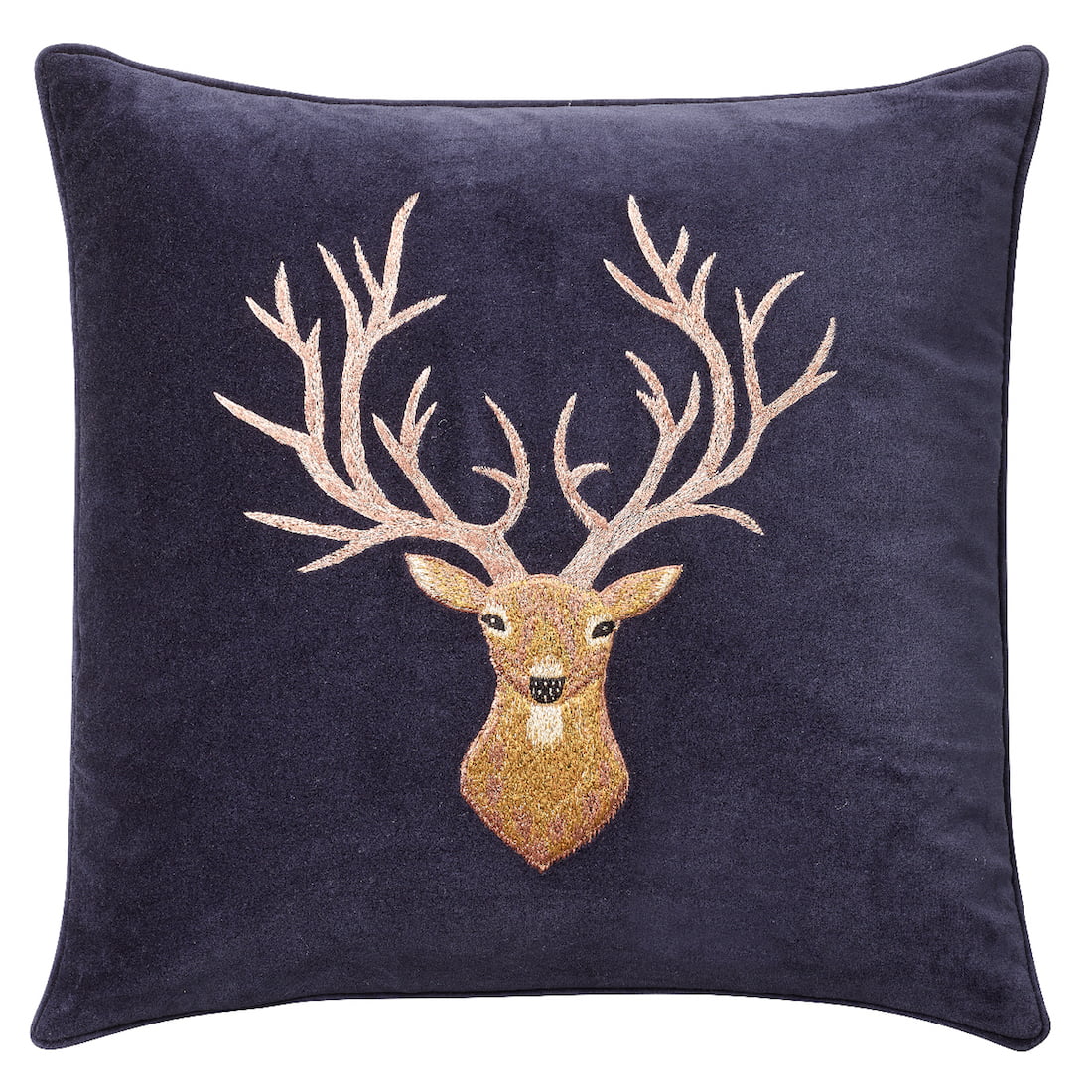 Chhatwal & Jonsson Kuddfodral Reindeer Sammet Navy 50x50 cm