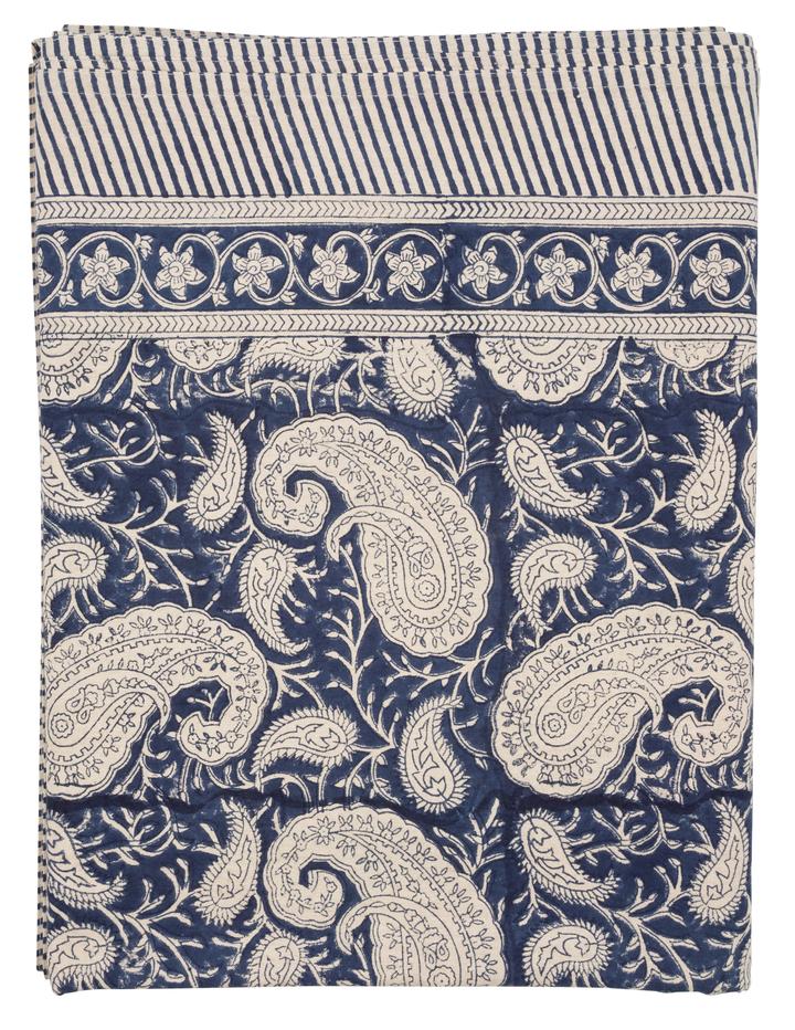 Chamois Duk Big paisley Autumn Navy