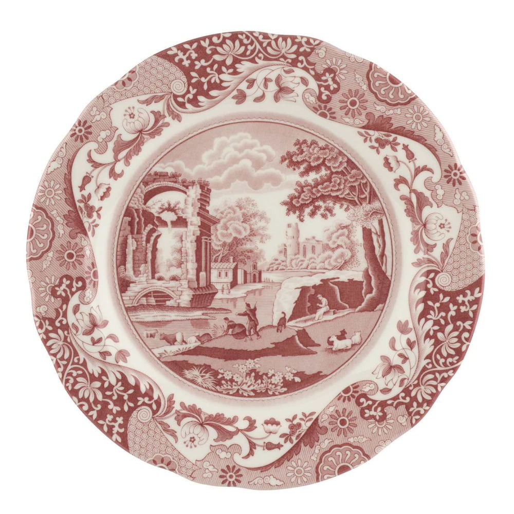 Spode Cranberry Italian Mattallrik 27 cm