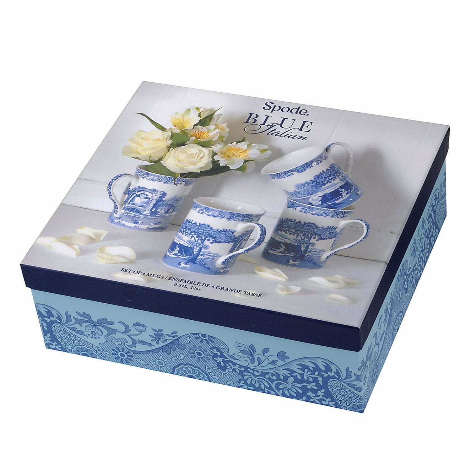 Spode Blue Italian Muggar 4-pack 0.34 L