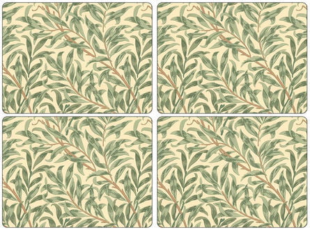 Morris & Co Underlägg Willow Bough Green 4-pack