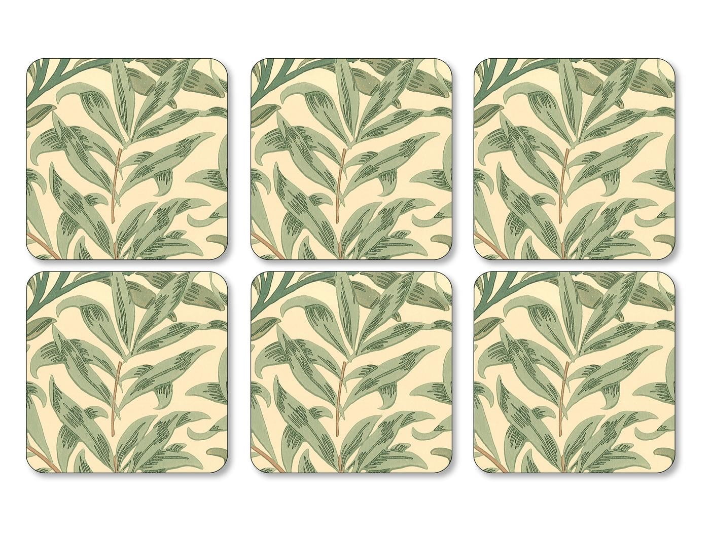 Morris & Co Glasunderlägg Willow Bough Green