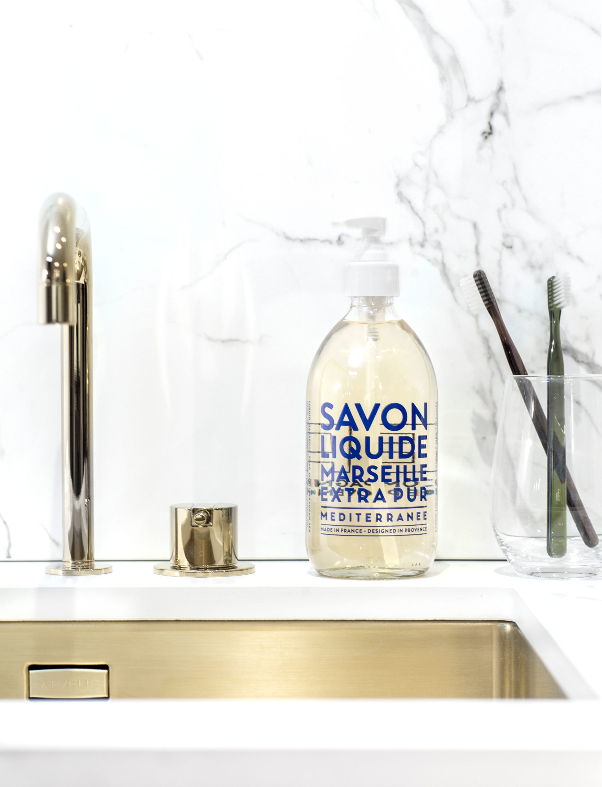 Savon de Marseille Flytande Tvål Mediterranee 300 ml - Bild 3