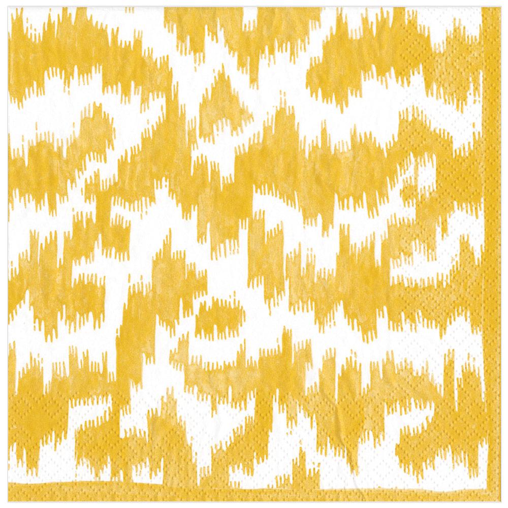 Caspari Servetter Modern Moiré Yellow 20x20cm