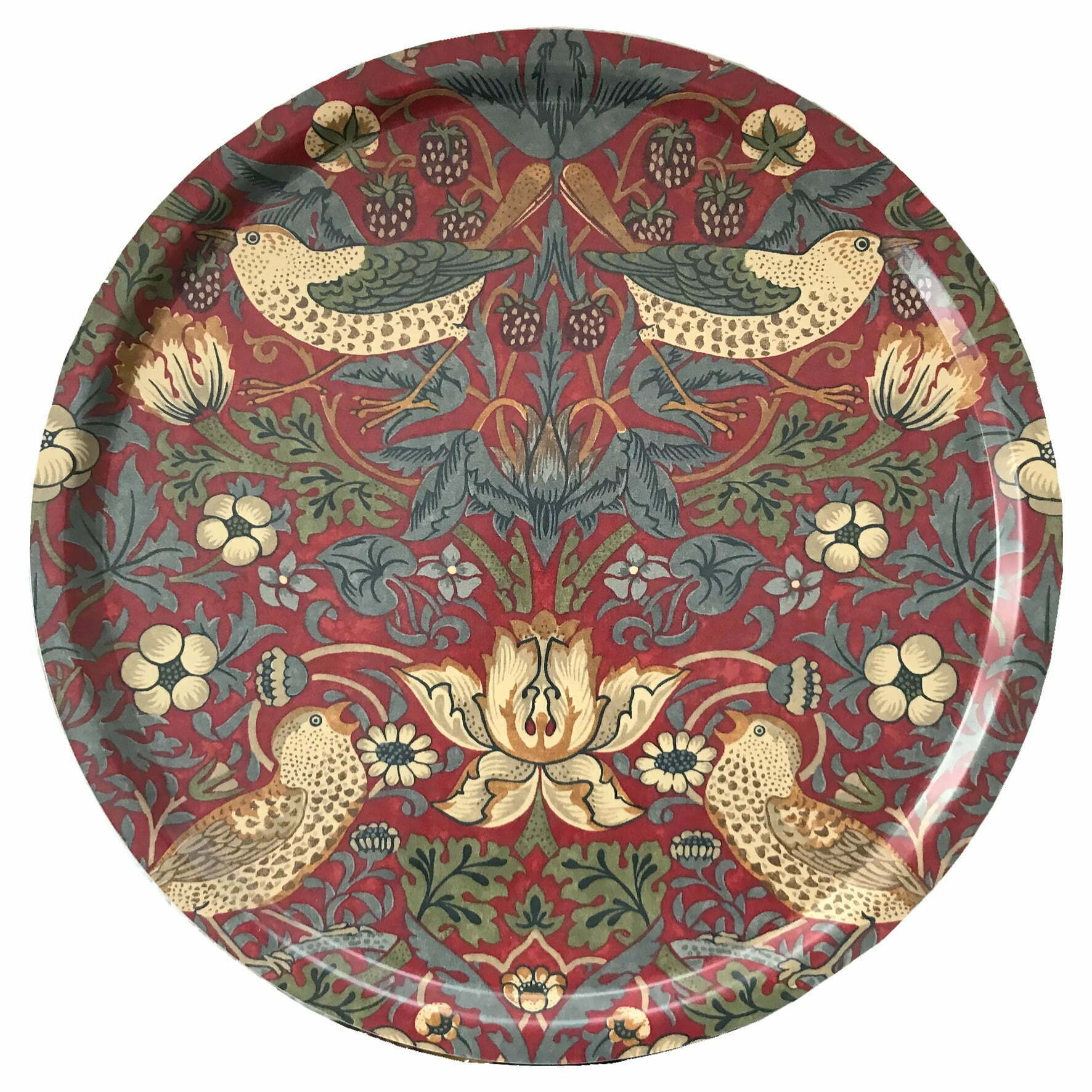 Morris Rund Bricka Strawberry Röd Thief 46 cm