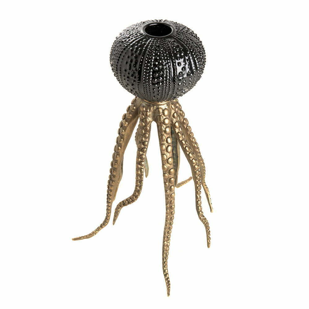 Octopus Ljusstake Svart