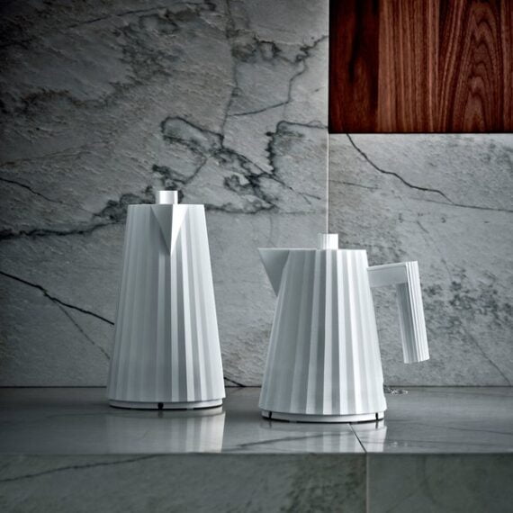 Alessi Vattenkokare Plissé Vit 1.7L
