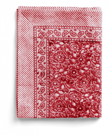 Chamois Duk Margerita Red - 160x160 cm