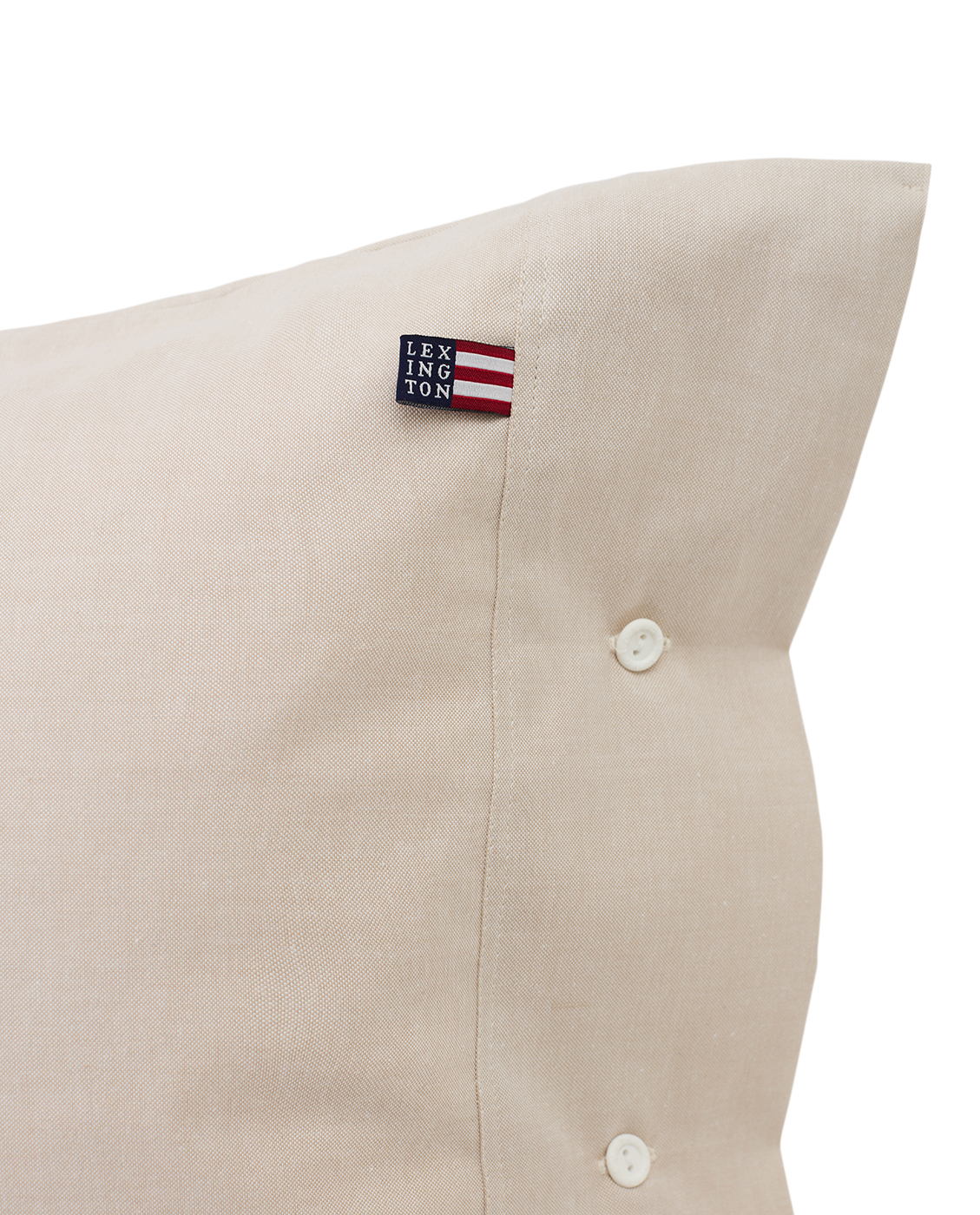 Lexington Pin Point Beige Cotton Pillowcase
