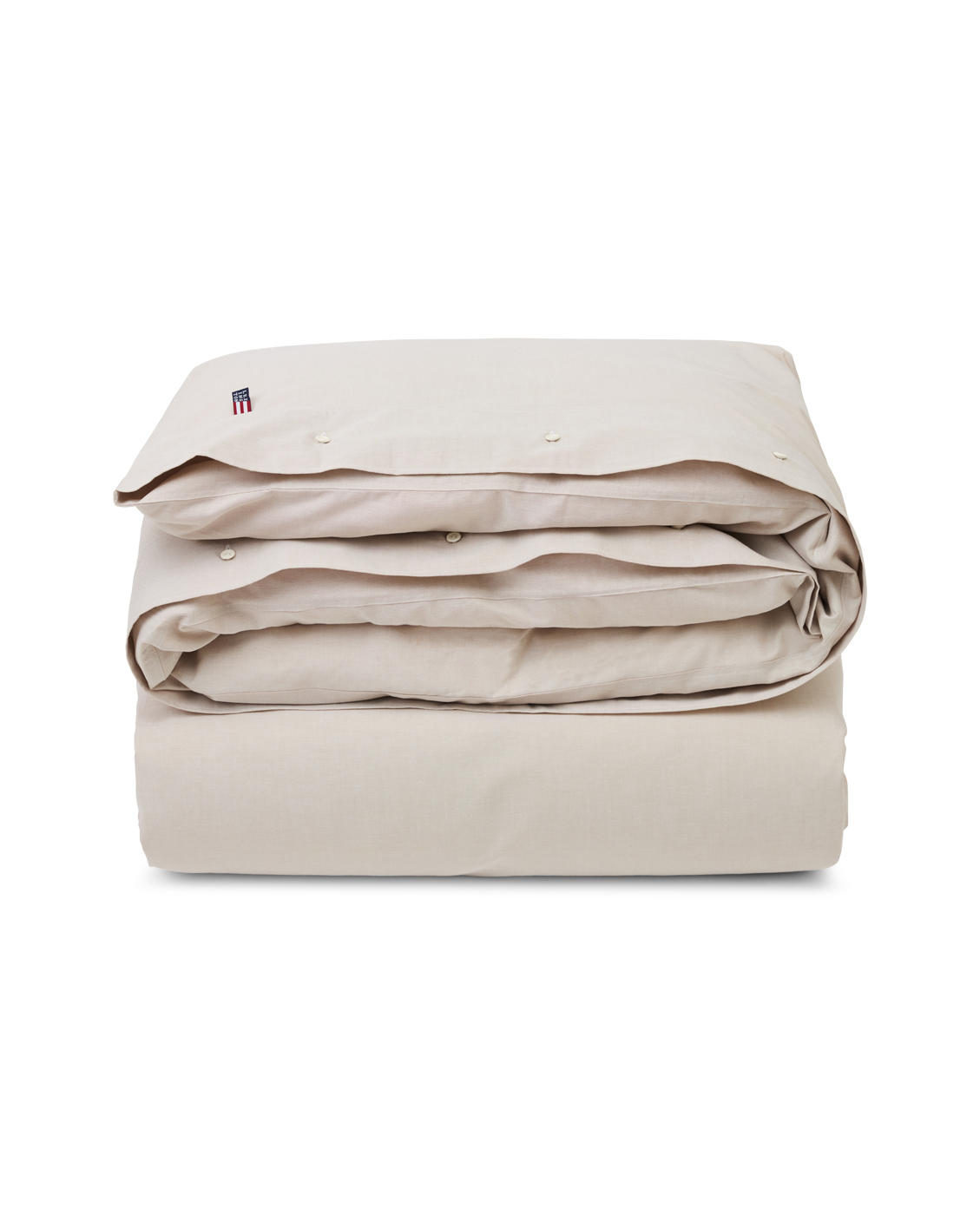 Lexington Pin Point Beige Cotton Duvet Cover