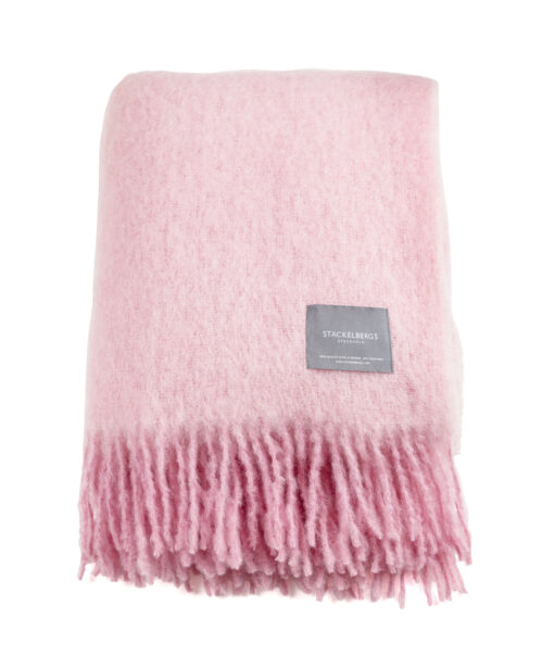 Stackelbergs Pläd Mohair Pelagon & Pink Melange