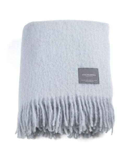 Stackelbergs Mohair Pläd Sky Blue