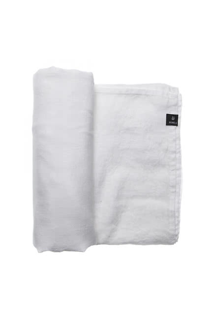 Himla Linneduk Sunshine Vit 145x250 cm