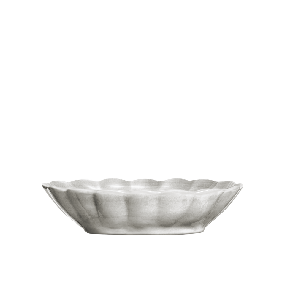 Mateus ostronskål grå oval