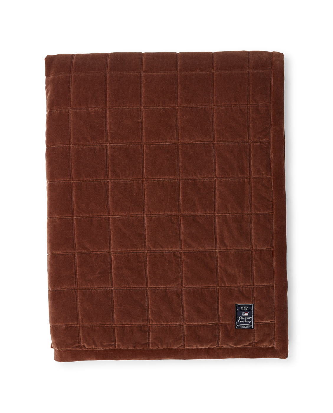 Lexington Quilted Cotton Velvet Bedspread Rustic Brown Butik Victoria