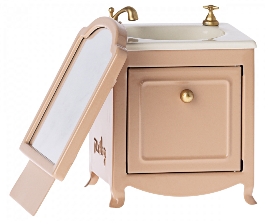 Maileg Handfat med spegel Rosa