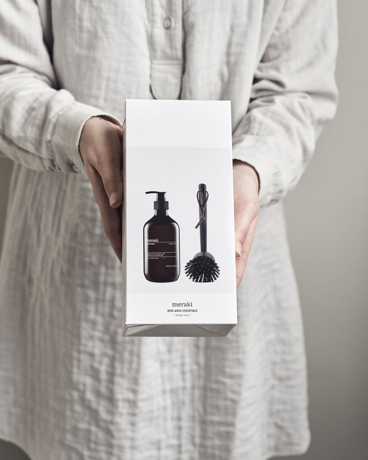 Meraki Gåvoset Diskmedel och Diskborste Herbal nest - Bild 3