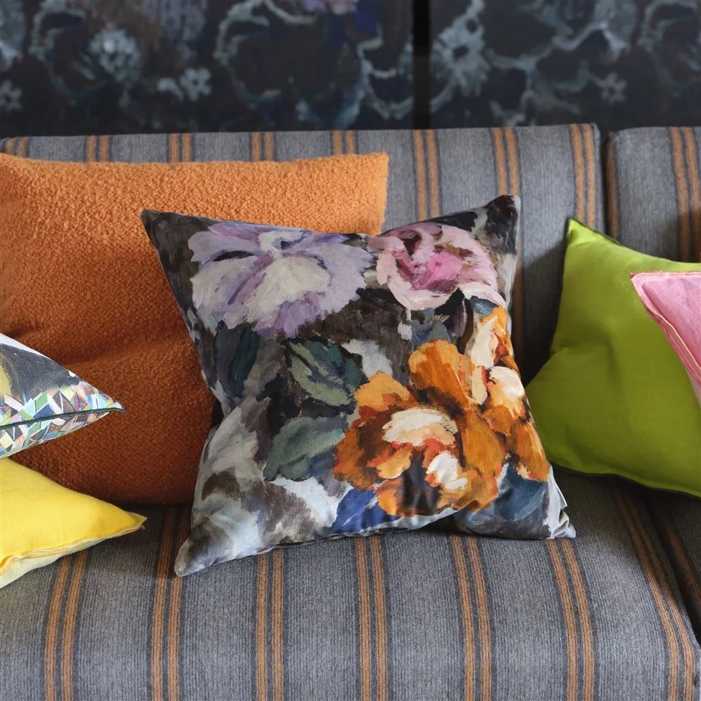 Designers Guild Kudde Tapestry Flower Damson