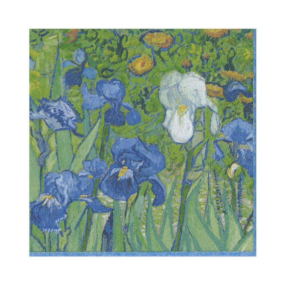 Caspari Servetter Van Gogh Irises 16.5x16.5 cm