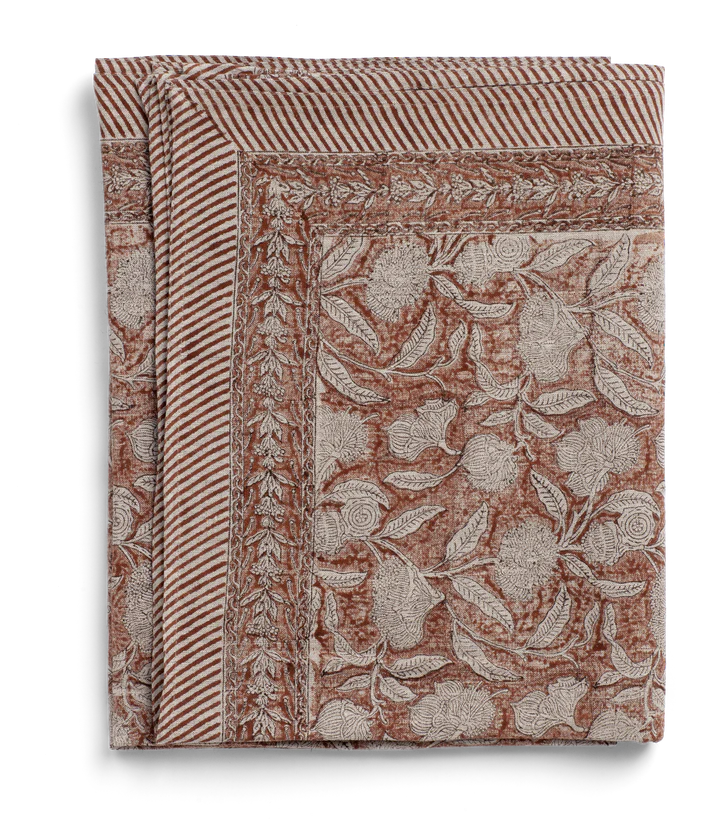 Chamois Linneduk Autumn Leaves Spicy Red