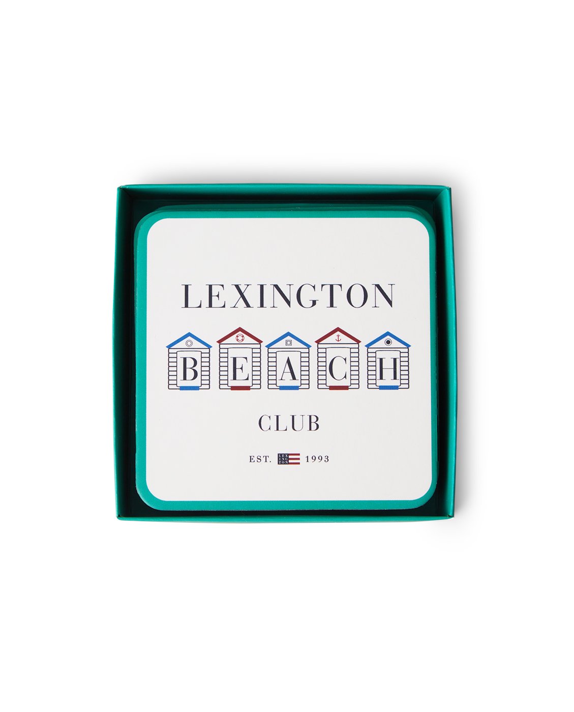 Lexington Beach Club Printed Paper Coaster Set