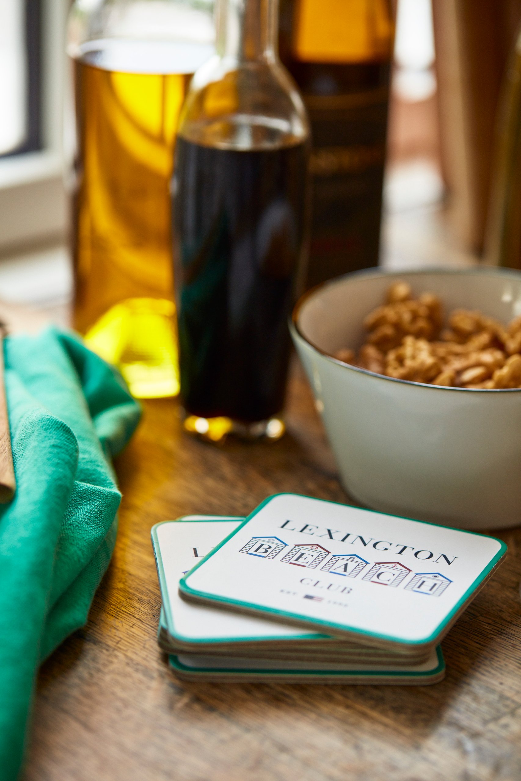 Lexington Beach Club Printed Paper Coaster Set