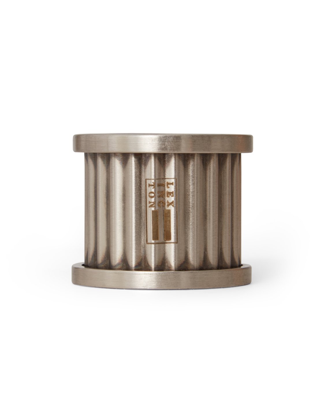 Lexington Metal Napkin Ring With Striped Structure