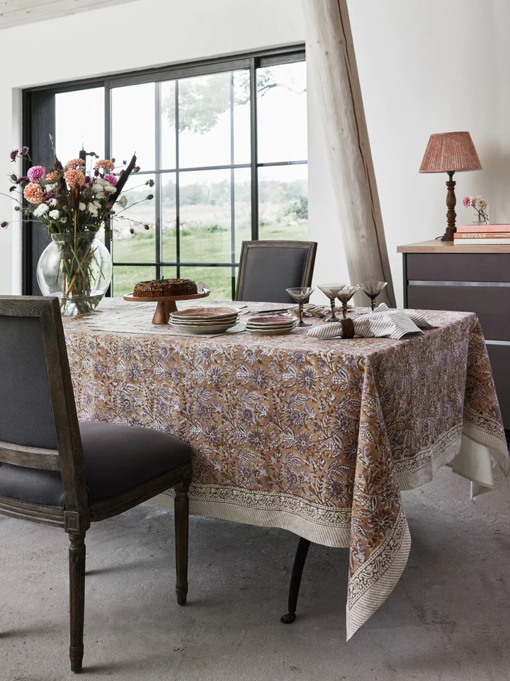 Chamois linneduk indian summer brown/lavender