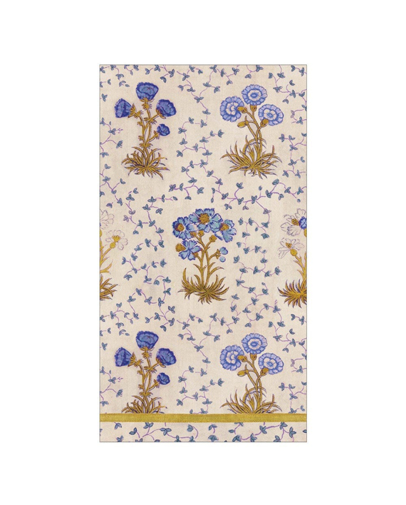 Caspari Servetter Semis De Fleurs Blue 11x20cm