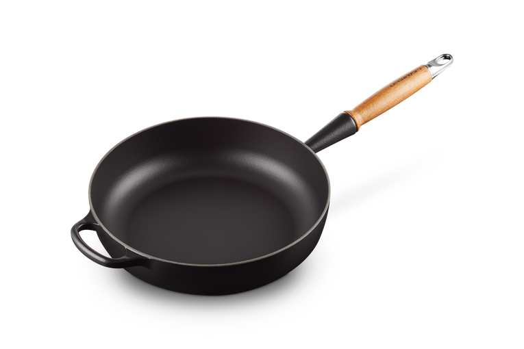 Le Creuset Stekpanna Gjutjärn med Trähandtag Matt Svart - Bild 2