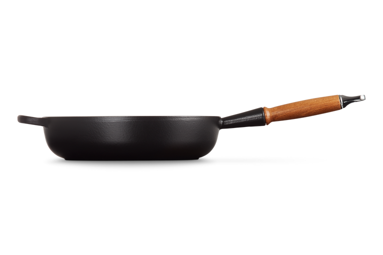 Le Creuset Stekpanna Gjutjärn med Trähandtag Matt Svart - Bild 3