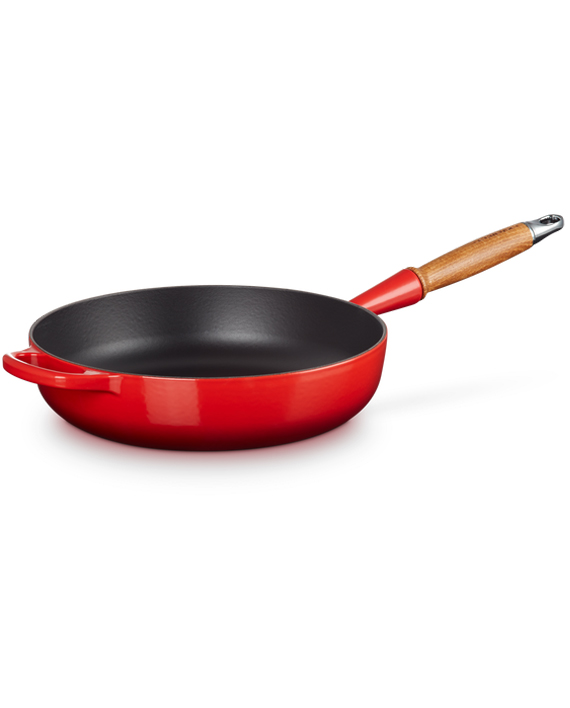 Le Creuset Stekpanna Gjutjärn med Trähandtag Cerise