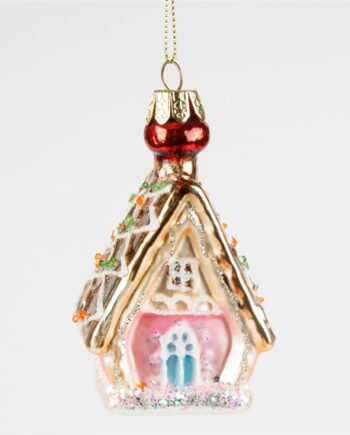 Sass & Belle Julgranshänge Pepparkakshus Rosa