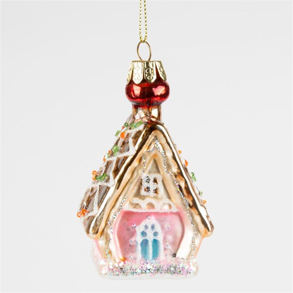 Sass & Belle Julgranshänge Pepparkakshus Rosa