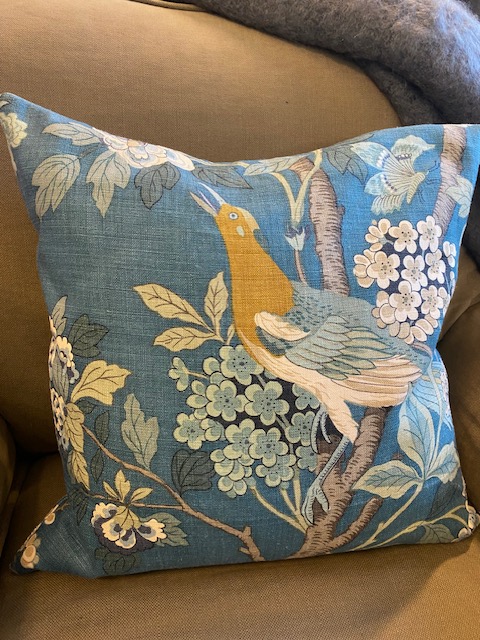 GP & J Baker Kuddfodral Hydragena Bird Teal