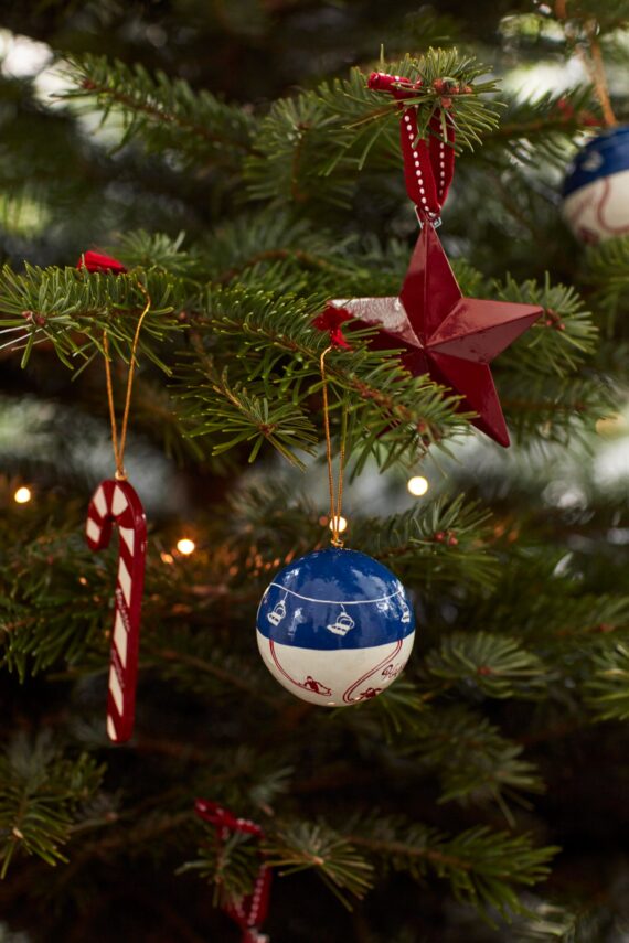 Lexington Papier Maché Balls Christmas Ornament