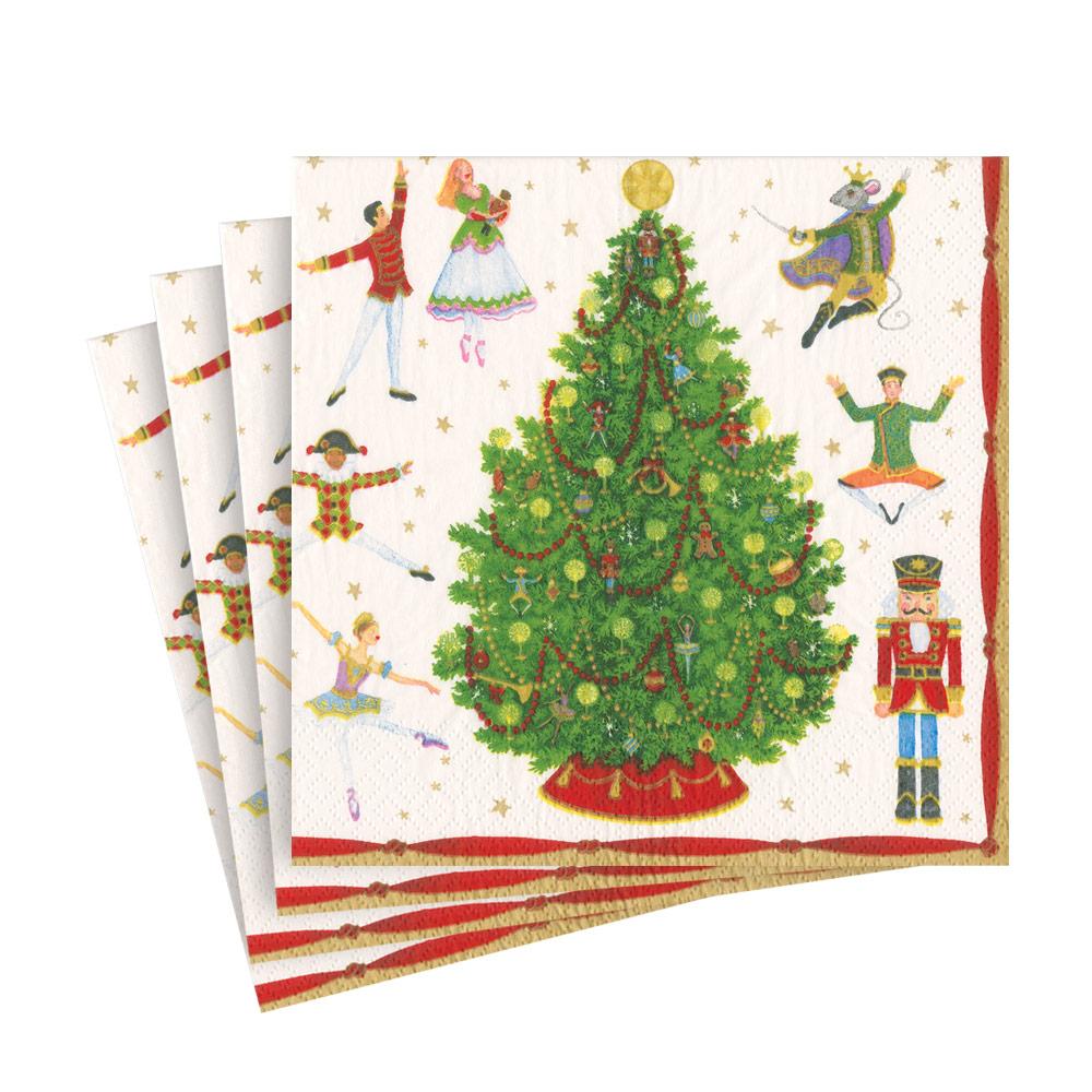 Caspari Servetter Nutcracker Ballet 16.5x16.5 cm