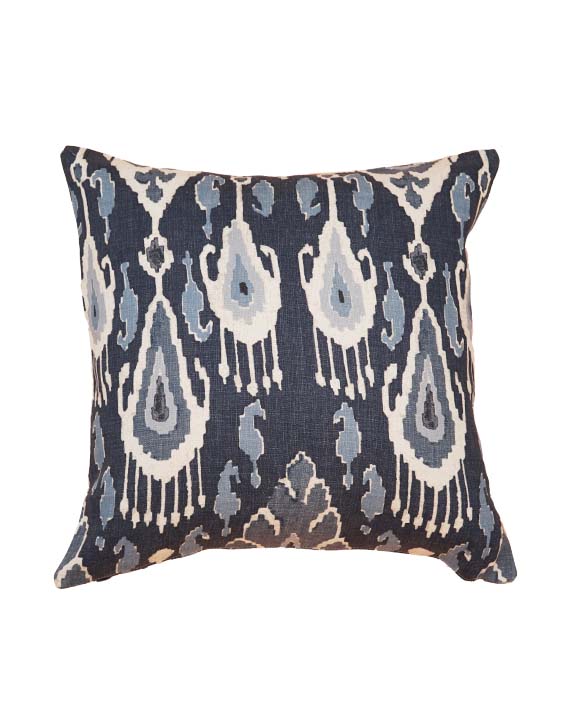 GP & J Baker Kuddfodral Ikat Bokhara Linen Indigo 50x50 cm