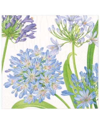 Caspari Servetter Agapanthus Garden 20x20cm