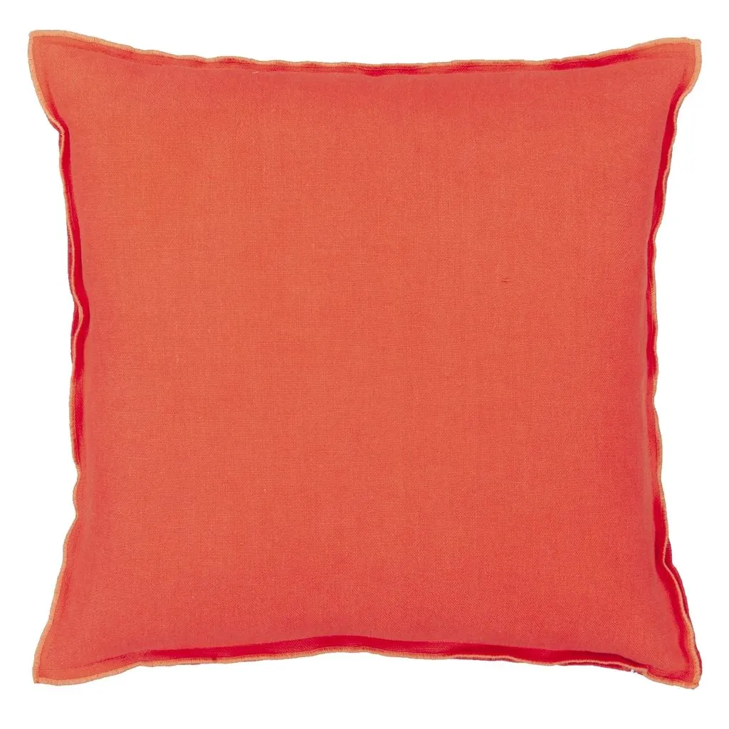 Designers Guild Kudde Brera Lino Nasturtium & Papaya 45x45cm