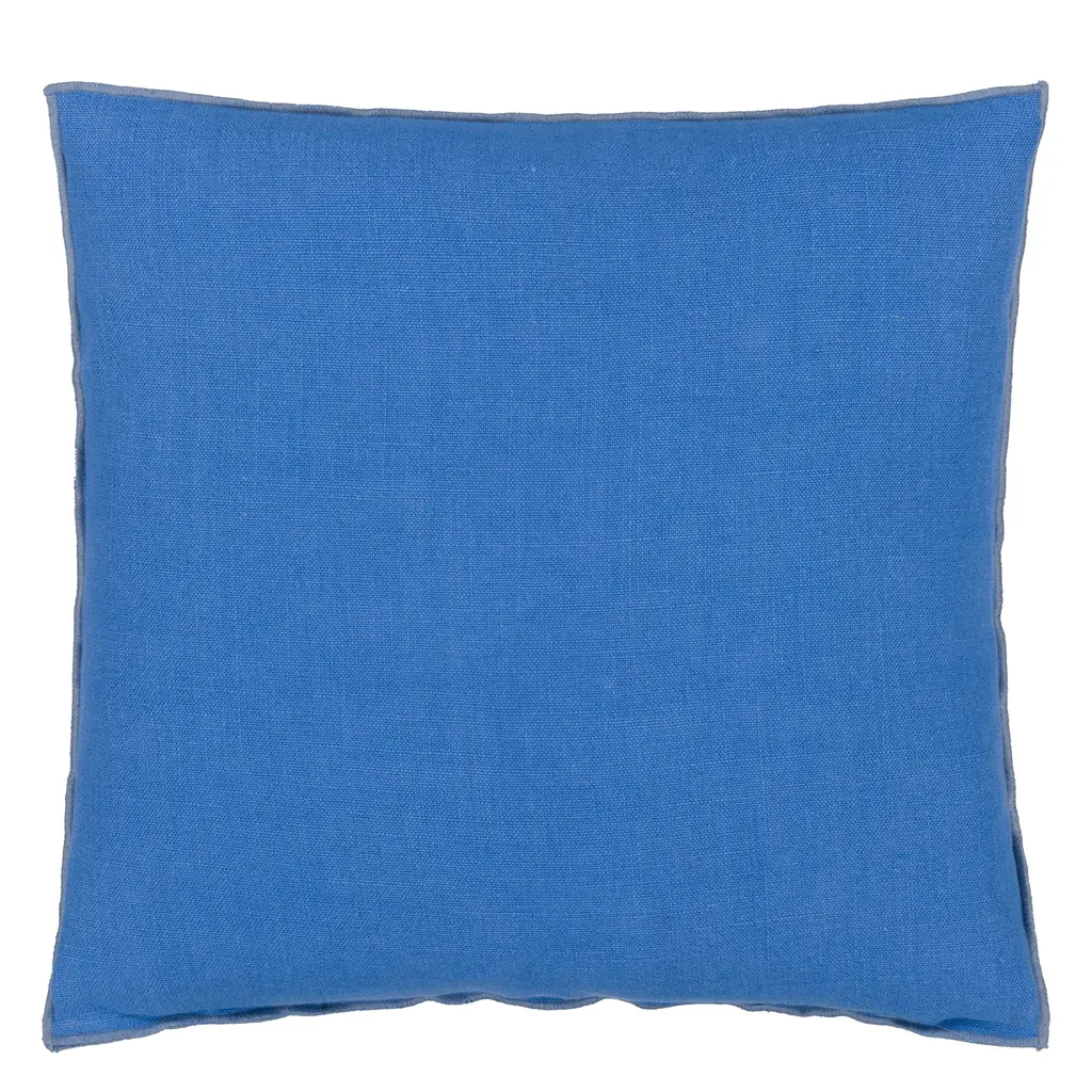 Designers Guild Kudde Brera Lino Cornflower & Lapis 45x45cm
